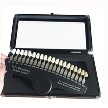 1 компл. R-20 Стоматологическое отбеливание тени руководство Оральный Отбеливание зубов тени направляющие с зеркалом