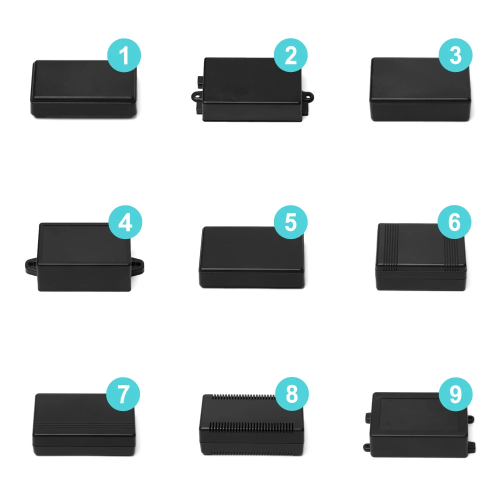 2 шт. ABS пластиковый ящик для проекта Водонепроницаемый черный DIY корпус чехол для инструмента чехол для хранения корпус коробки для дома электронные принадлежности