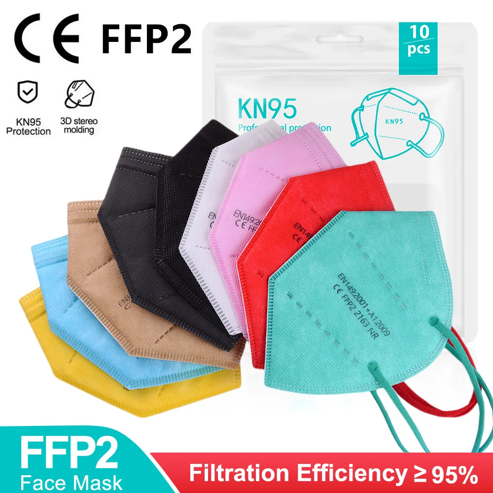 5 Layers FFP2mask Adult KN95 Masks Europa FPP2 Mask Approved CE Mascarillas FFP2 Color FFP3 Facial Masque FFP 2 Mondmasker FFPP2 ffp2 kn95 mask safety dust masks 5 layers respirator mascarillas ffp2mask protective mouth masks kn95mask reusable ffp3mask kn95