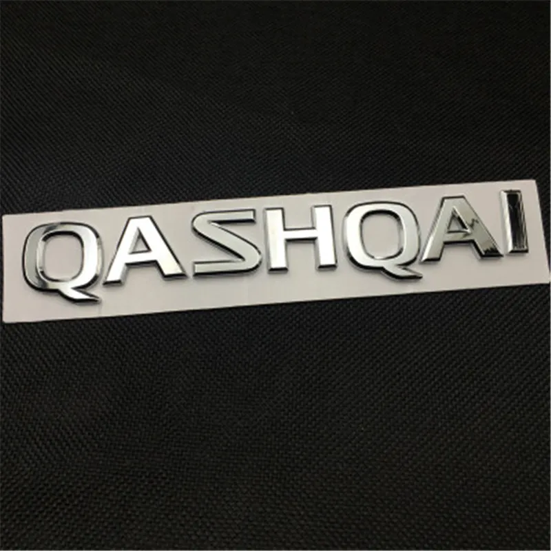 Автостайлинг для Nissan Qashqai j10 j112007 19 Chrome эмблема буквы задняя наклейка