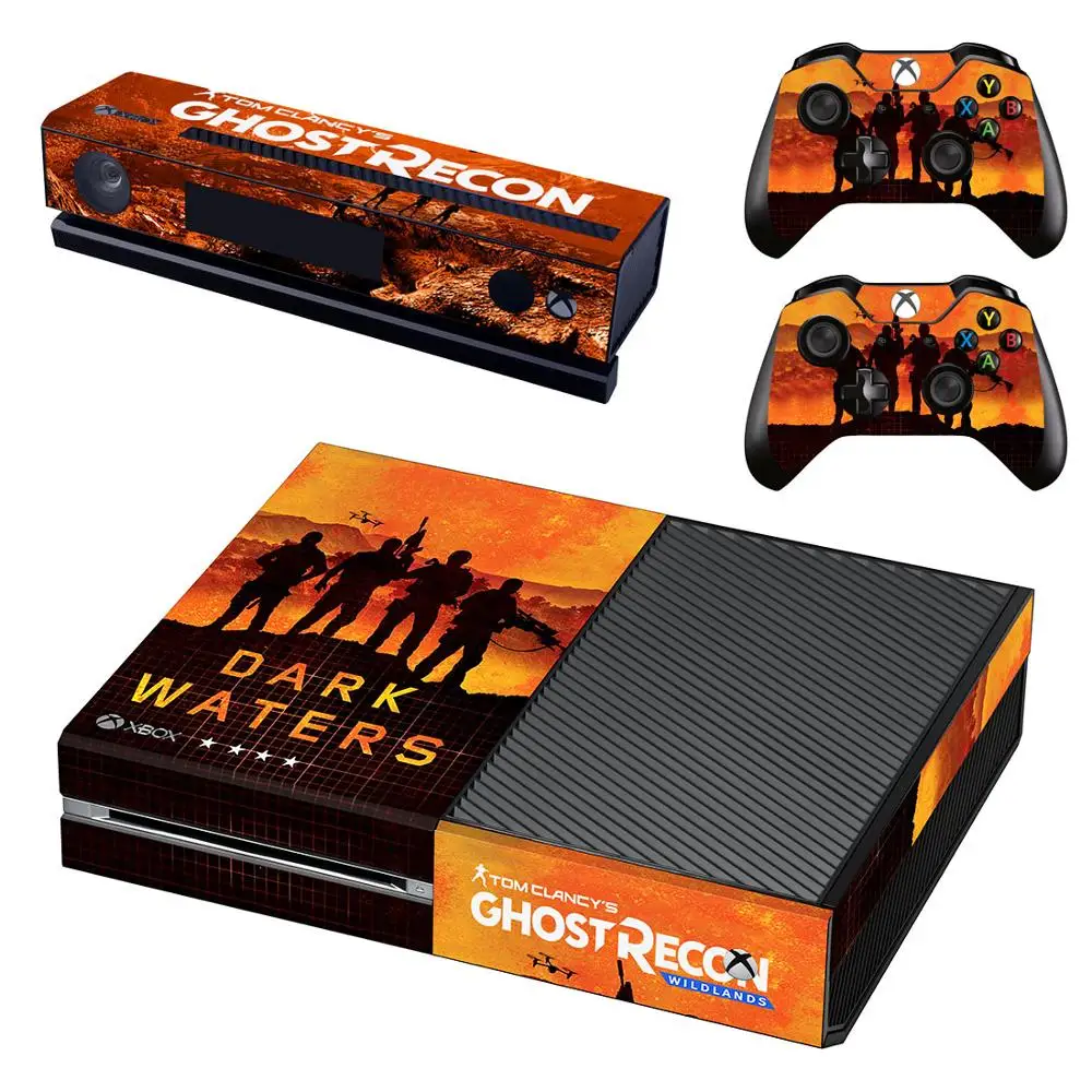 Наклейка Ghost Recon wildland для Xbox One консоли и Kinect и 2 контроллеров для Xbox One