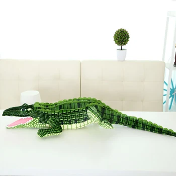 

Mascot New Skin-friendly simulation crocodile plush toy sleeping pillow cute lazy crocodile pillow large doll Cartoon Gift JM07