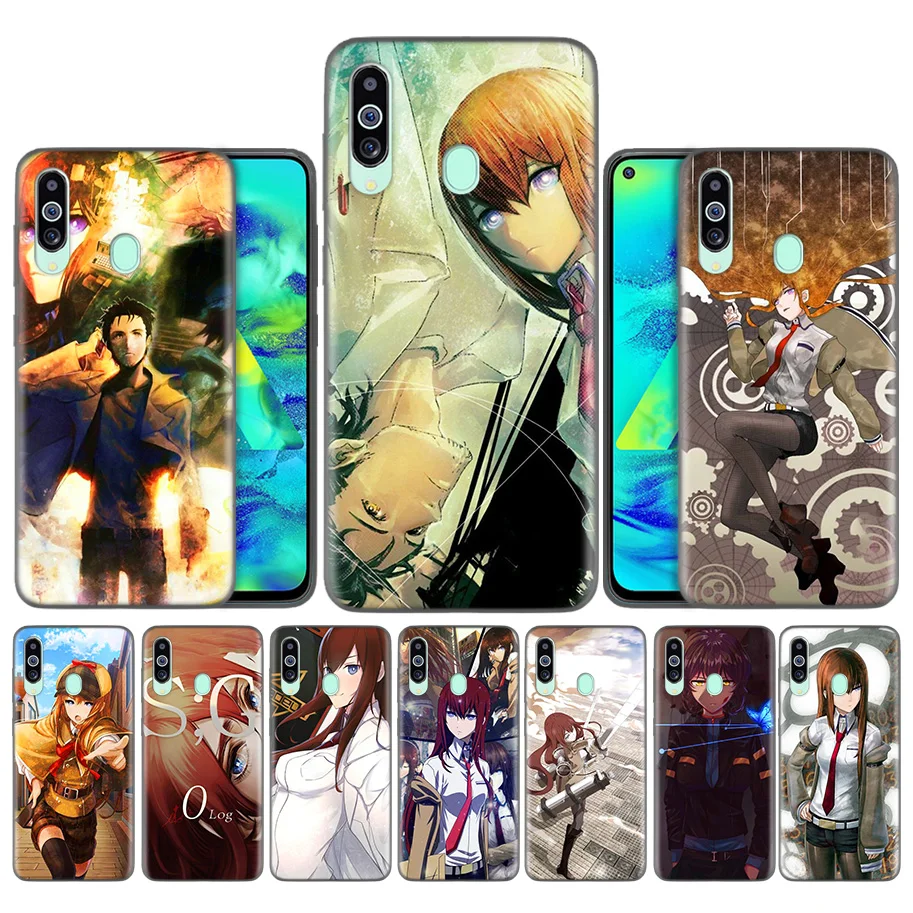 

Silicone Case for Samsung Galaxy J4 J6 A6 A8 A7 A8 J8 Plus M10 M20 M30 M40 2018 Note 10 Pro Capa Covers Anime Steins Gate