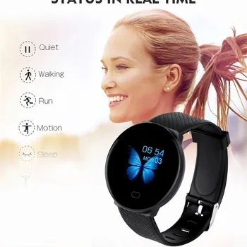

D19 Bt4.0 Smart Watch Sleep Monitoring Fitness Tracker-waterproof Bracelet Smartwatch Reloj Inteligente Смарт Часы Умные Часы