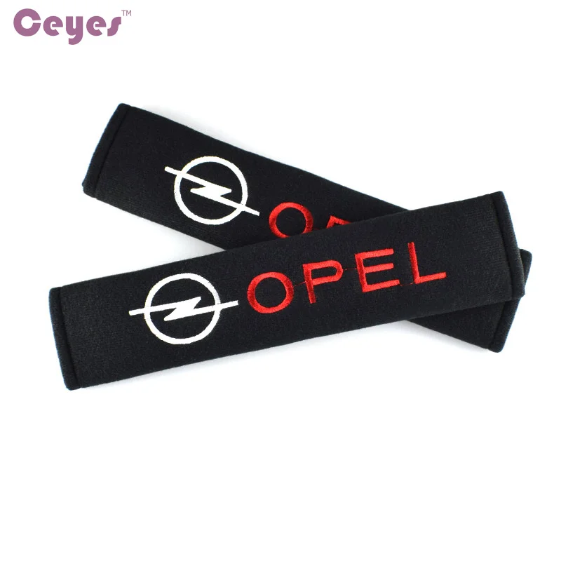 Seat Belt Covers Ceyes Car Styling Cotton Safety Shoulder Protector For Opel Astra H G Corsa Insignia Antara Meriva Zafira 2 PCS