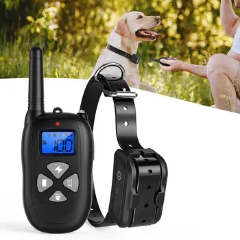 

1-2 Waterproof Dog Trainer Collar Bark-stop Collar 450m Remote Control Electric Shock Dog Trainer Rechargeable Shock Dog Trainer