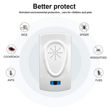 

Ultrasonic Pest Reject Electronic Rat Mice Repeller Anti Mosquito Insect