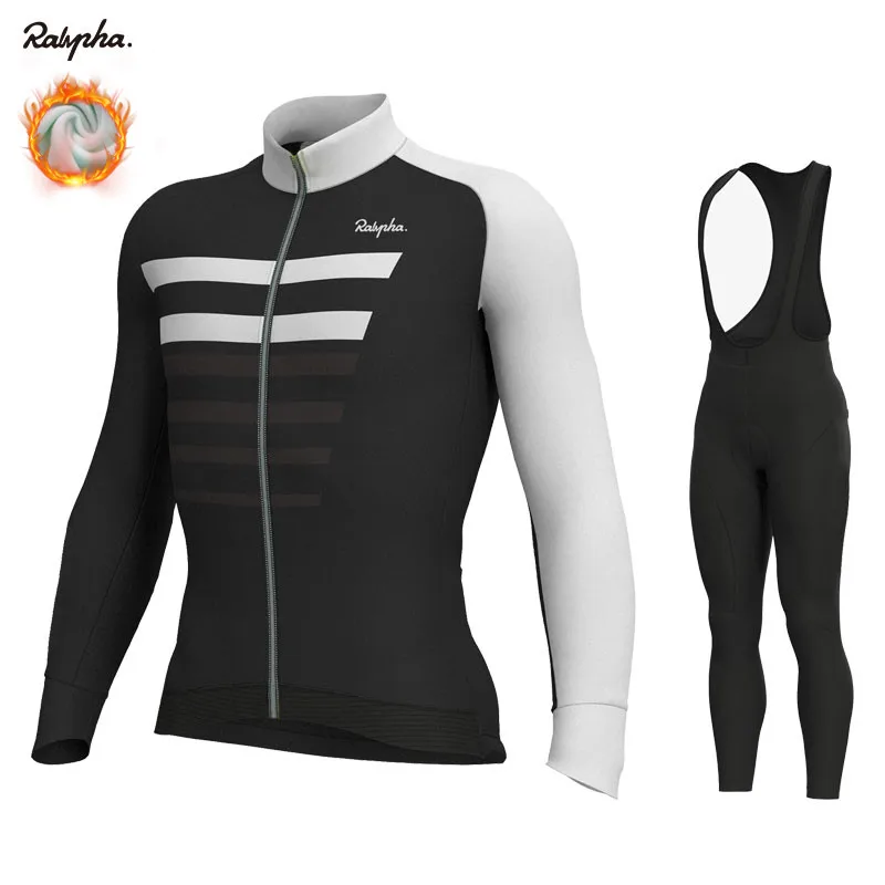 

2020 Pro Rahaful Cycling Jersey Team Bike Winter Thermal Fleece Long Sleeve Set Ropa Ciclismo Bicycle Triathlon Cycling Suits