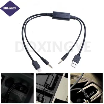 

DOXINGYE,Car Auto USB 3.5MM AUX Adapter Interface Original Cable for BMW MINI Cooper & for iPod iPhone ipad