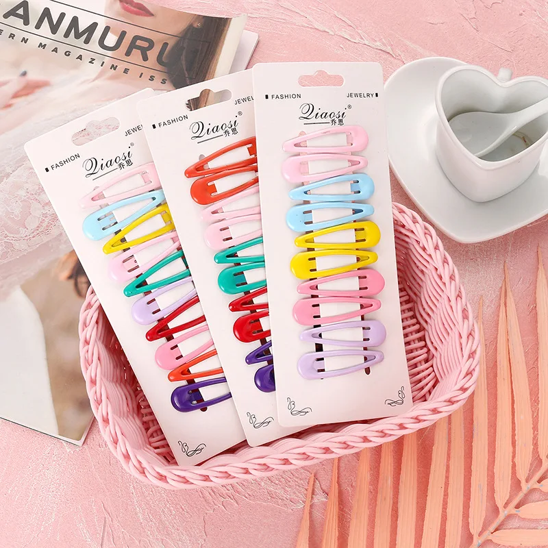 Модные Красочные капли воды заколки для волос милые Заколки Леди Простые волосы