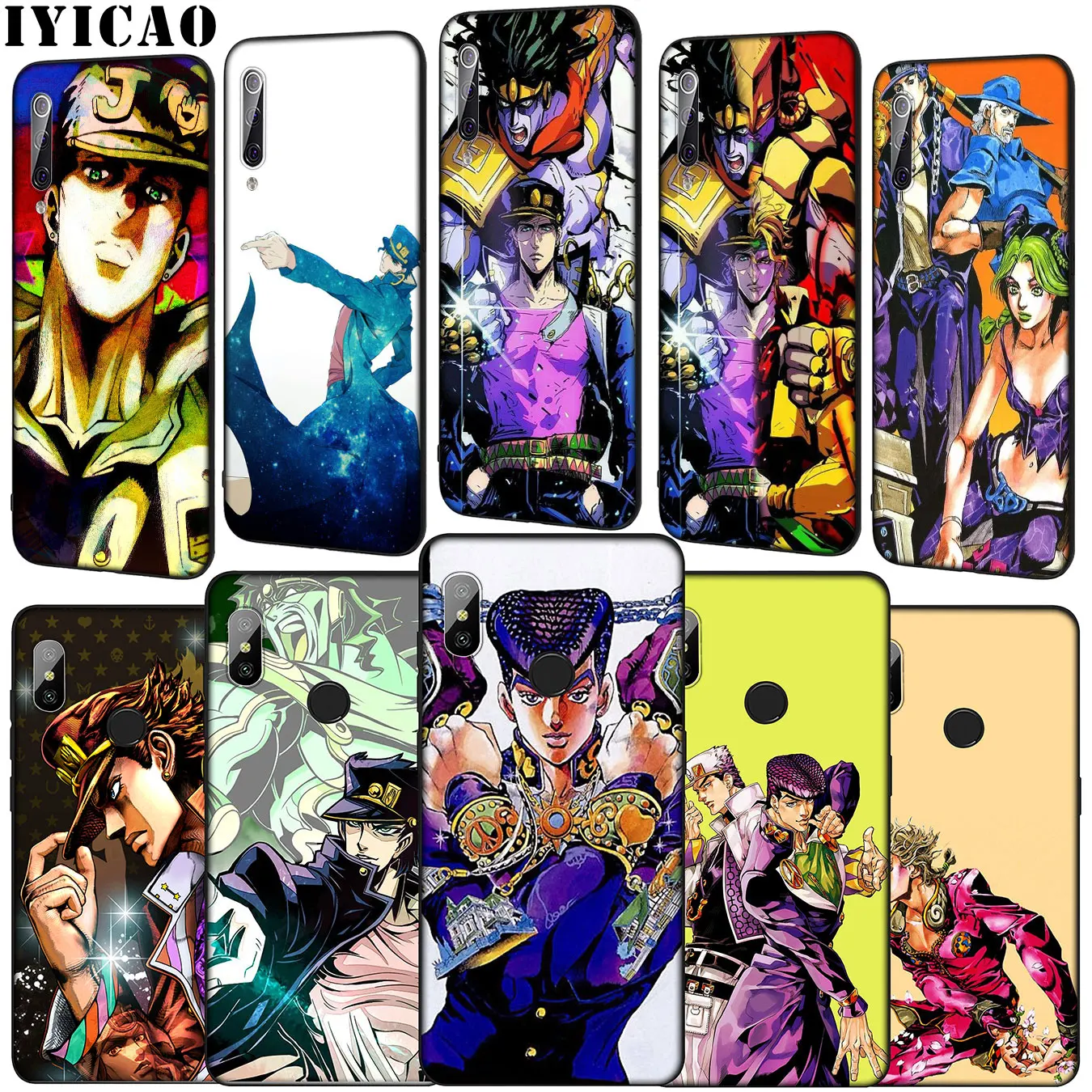 Мягкий чехол IYICAO JoJo для Xiaomi Mi 10 9 9T A3 Pro CC9 CC9E 8 SE A2 Lite A1 6 pocophone f1 Mi9 |