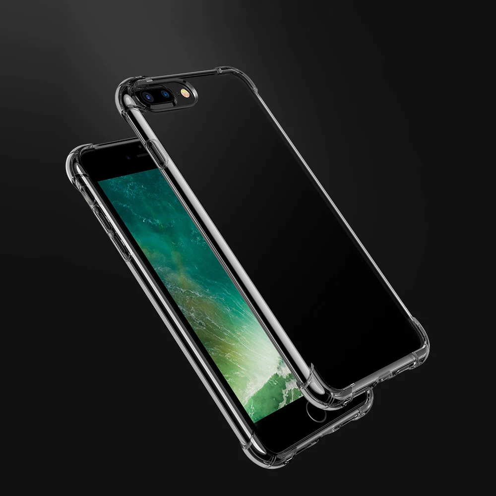 ТПУ защитный чехол для телефона для Apple iPhone 7 Plus 8 Plus чехол 5,5 дюймов экологичный стильный портативный Анти-Царапины против пыли прочный