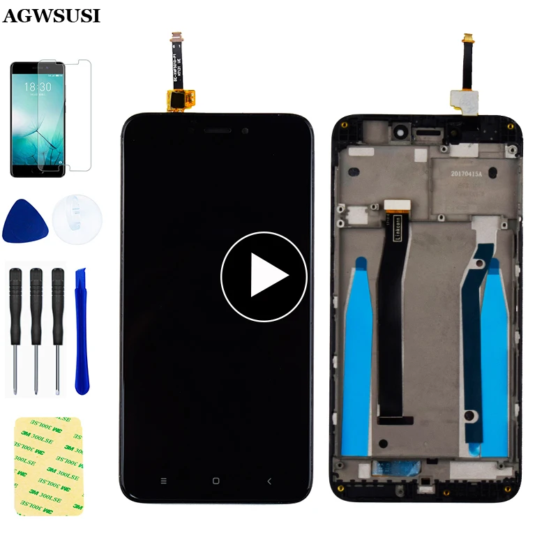 

For Xiaomi Redmi 4X LCD Display Touch Screen Digitizer Assembly with Frame Replacement