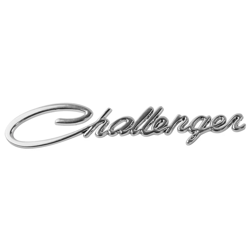 Автомобильная 3D металлическая эмблема, значок, наклейка для Dodge Challenger, модель автомобиля, задний хвост, багажник, буква, логотип, хромированные наклейки, аксессуары
