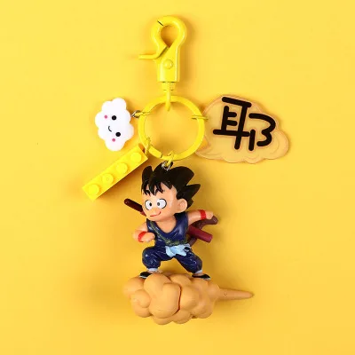 FB-4 Мультфильм аниме брелок с надписью Dragon Ball милый 3d Goku кукла брелок сумка Подвеска Брелок для Toriyama Akira подарок фанатам - Цвет: FB-4
