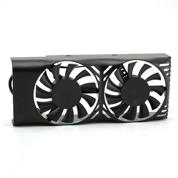 

Dual Fan Cooling Fan Graphics Card Cooler With Housing Replacement for MSI GeForce GTX 1050 2GT LP
