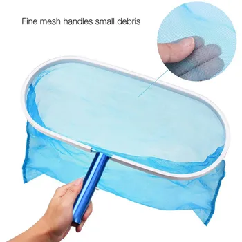 

1PC Nylon- Fine Leaf Net Skimmer Rake Net For Swimming Pool, Used To Clean Swimming Pool, Hot Tub, Hot Spring And Fountain