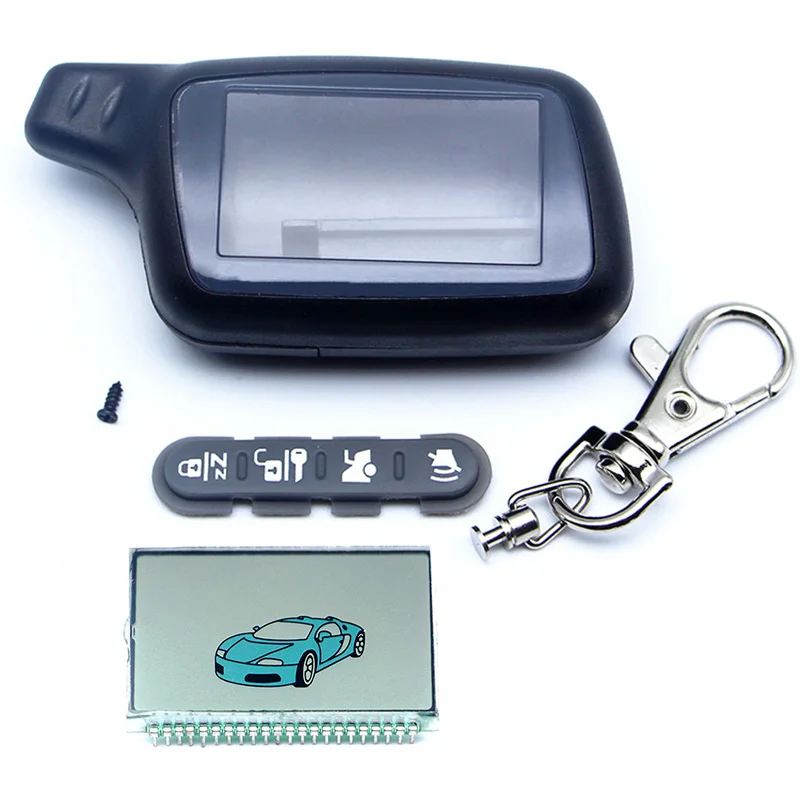 

X5 Lcd Display Screen+body case for Russian two way car alarm system Tomahawk X5 LCD Remote Controller Key Fob Chain Keychain