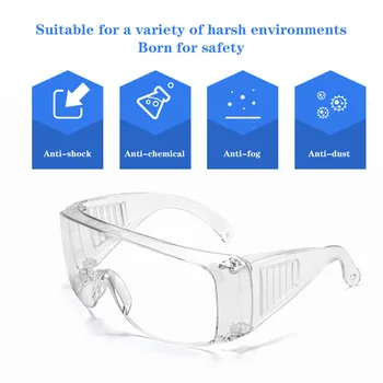 

Protective Safety Goggles Wide Vision Protective Eyes Toy Windproof Sand Saliva Splash Goggles Work Spectacles Dust
