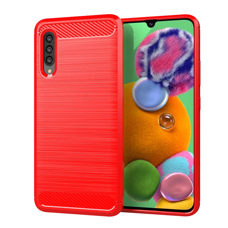Для samsung Galaxy A90 5G чехол из мягкого углеродного волокна противоударный бампер полная Защита силиконовый чехол для Galaxy A90 5G
