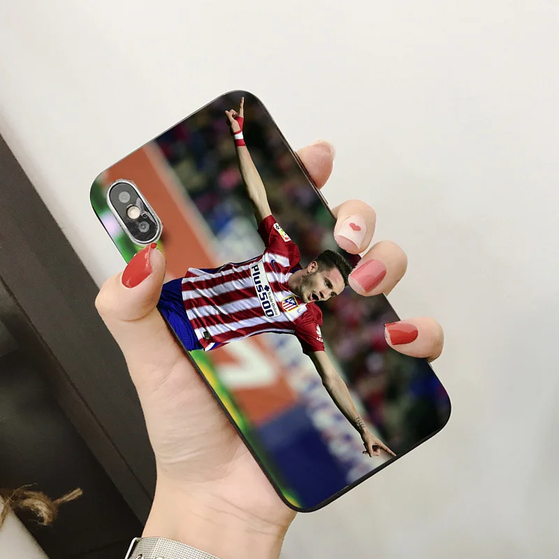 Чехол для телефона Saul для iphone, чехол Atletico Madrid FC DIY, черный мягкий чехол из ТПУ для iphone 11Pro X XR XS MAX 7 8 7plus 6 6S 5S SE 5