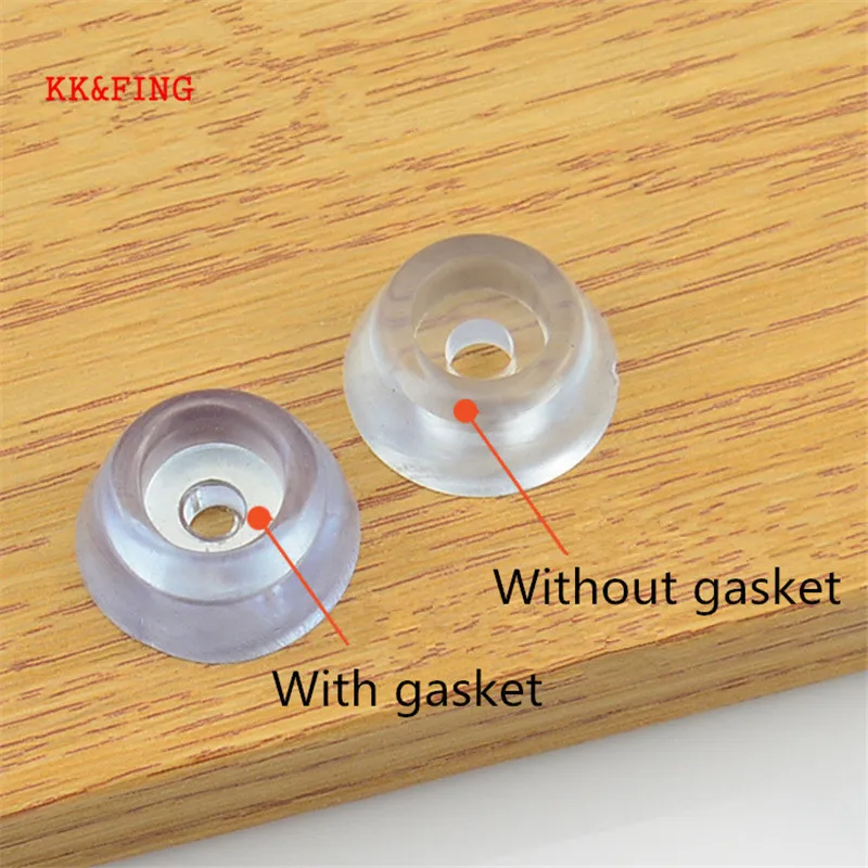 KK&FING 10pcs Clear Soft Furniture Chair Table Feet Leg Bottom Non-slip Pads Furniture Sofa Stool Foot Covers Floor Protectors