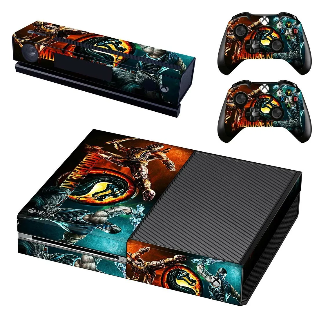 Наклейка s mmoral Kombat X для xbox one наклейки на кожу стикеры Adesivo для xbox one консоль Kinect два контроллера шкуры
