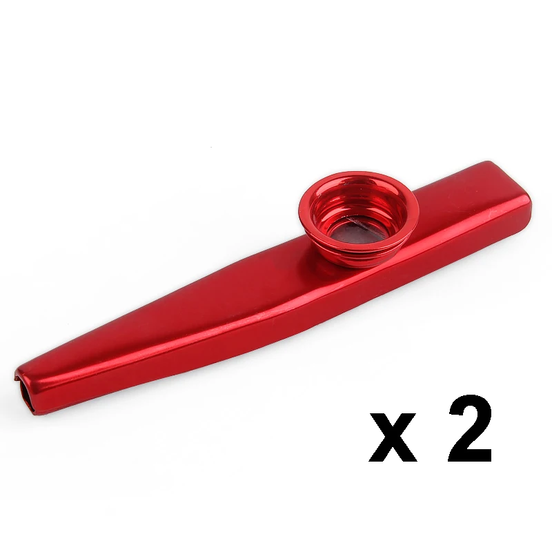 Простой дизайн легкий kazoo алюминиевый сплав металл для гитарного инструмента музыкальный инструмент для любителей музыки - Цвет: Красный