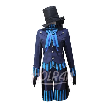 

Theater version Black Butler Book of the Atlantic Ciel Phantomhive Cosplay Costume shirt vest coat tie hat shorts gloves suit