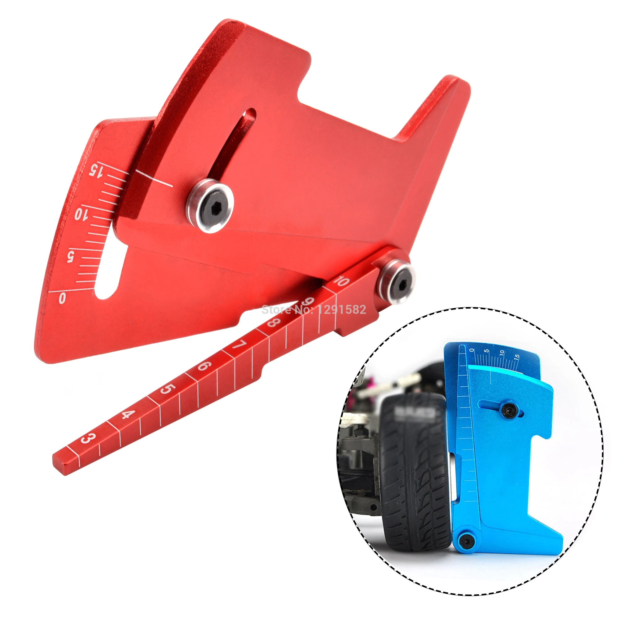 Hobby-Tools Wheel-Rim Camber Tamiya Adjustable Ruler Rc-Car-Height for 1/8 HSP HPI 15-Degrees