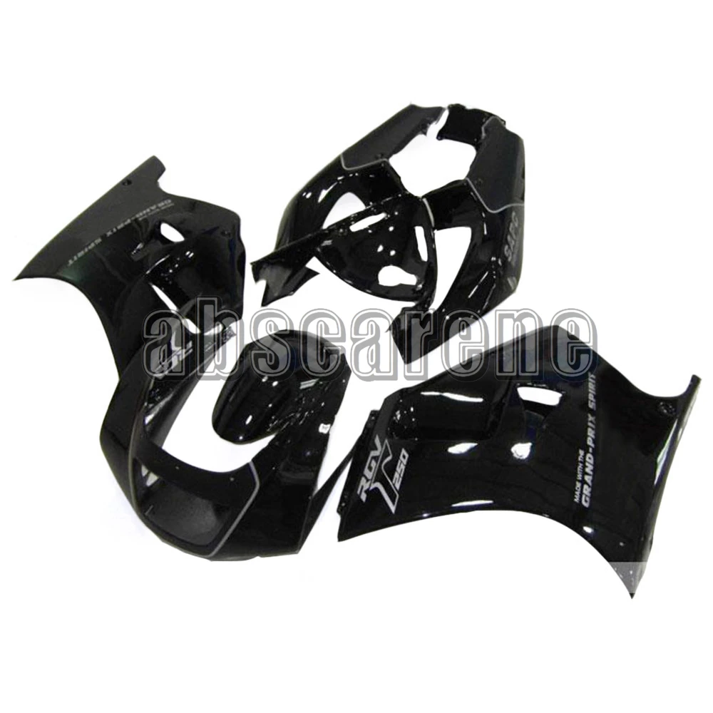 Выполните Обтекатели для Suzuki RGV250 VJ22 1990-1995 RGV250 VJ22 90 91 92 93 94 95 ABS Пластик мотоцикл кузов черный глянец