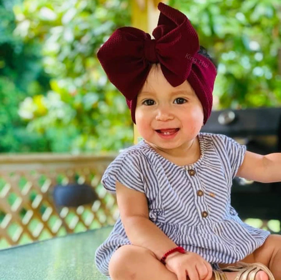 baby girl turban with bow