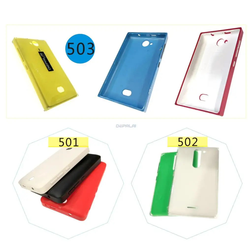 Корпус батарейного отсека для Nokia Lumia 501 502 503 Крышка Замена задней крышки высокое