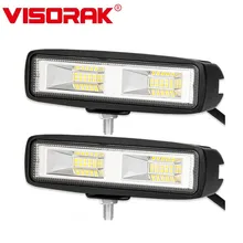 

VISORAK 6 Inch Offroad LED Driving Work Light Bar For SUV Car Truck 4x4 Off-road 4WD ATV Jeep Ford Pickup Volvo Toyota Nissan