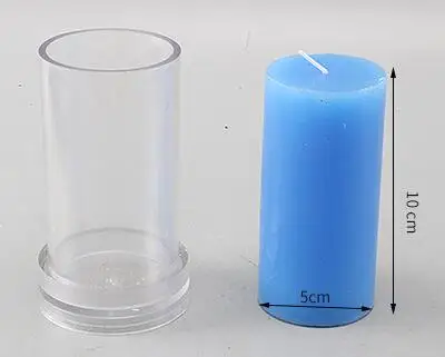 5x10 candle mold Мульти размер DIY ручной работы Гладкий свеча делая прессформы плоский верх цилиндрической формы прессформы Малый диаметр ручной формы дома dec lz55 - Цвет: 5x10 candle mold
