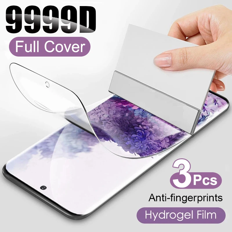 3pcs Screen Protector For Samsung Galaxy S21 S20 S10 S9 S8 Plus S7