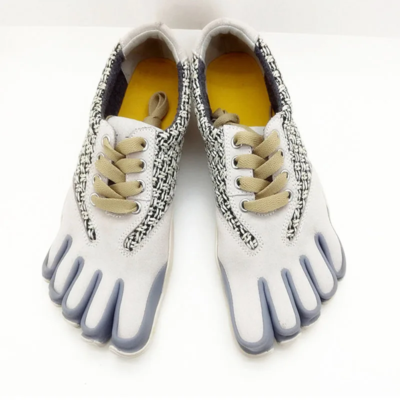 Off White Findcool/мужские кроссовки с 5 пальцами; мужские кроссовки для бега на открытом воздухе; дышащие кроссовки с 5 пальцами - Цвет: Off White
