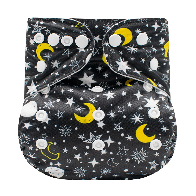 Pañal lavable con impresión, cubierta de gamuza reutilizable de bolsillo, productos para bebés, productos lavables, talla única, 2020