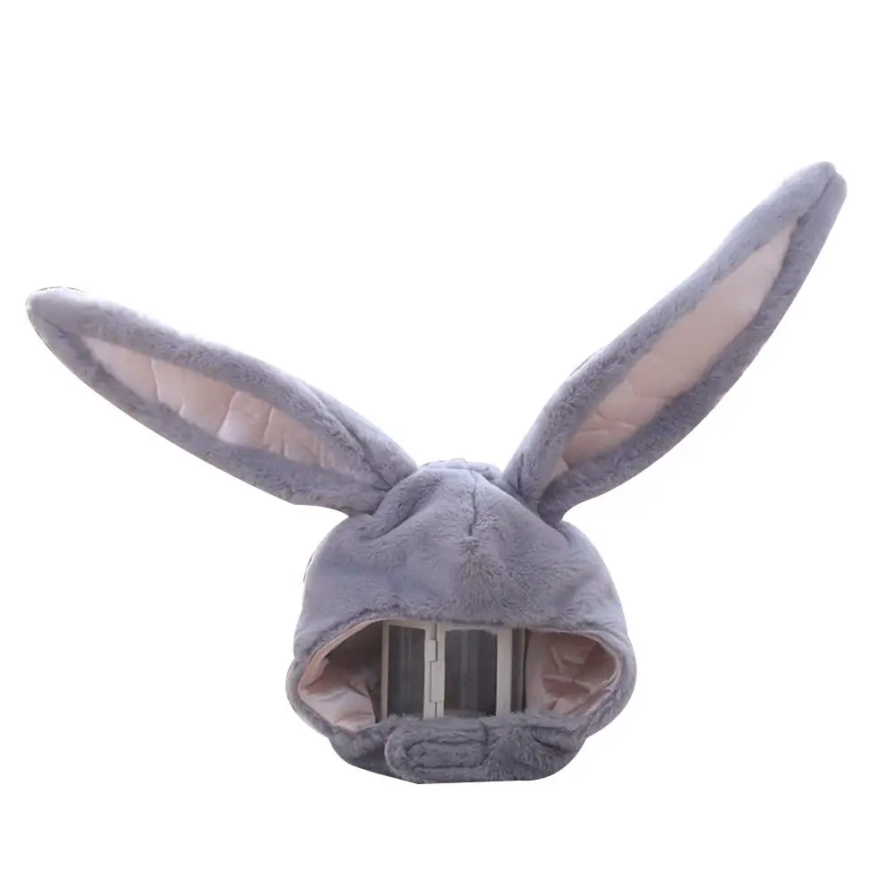 Cute Girls Plush Rabbit Bunny Ears Hat Cap Head Warmer Photo Supplies Warm with Earflap Photo Props Bunny Hat Gift for Kids