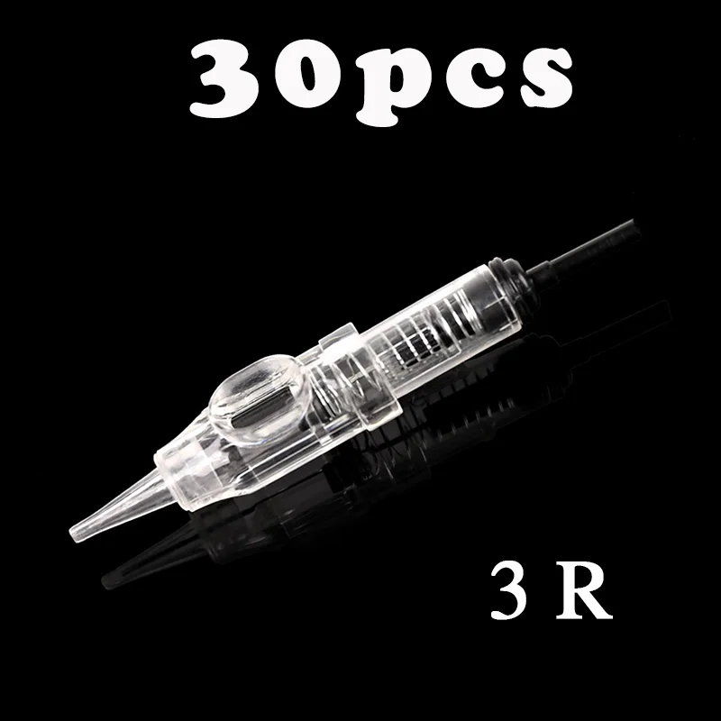30pcs 3R Новинка микроблейдинг 600D-G Agulhas легкий клик для перманентного макияжа машина для макияжа Набор швейцарский мотор Maquina De Tatuagem - Габаритные размеры: 30pcs 3R