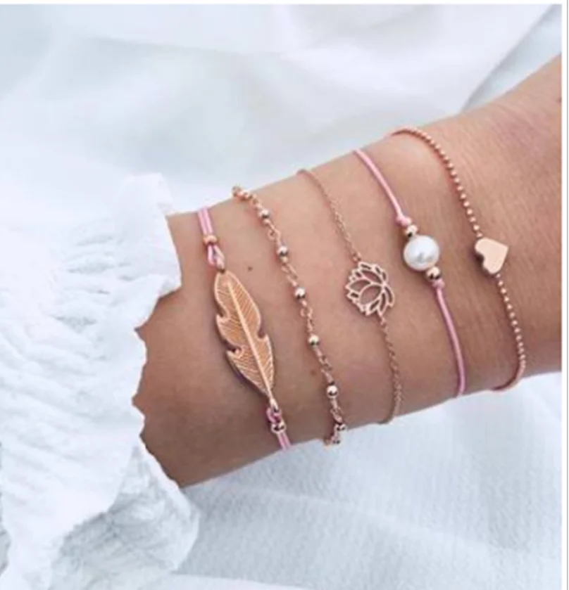 Европейский и американский стиль Популярная мода Новый плетеный браслет Простой