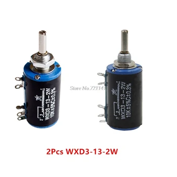 

2PCS WXD3-13-2W 10K ohm WXD3-13 2W Rotary side Rotary Multiturn Wirewound Potentiometer Whosale&Dropship
