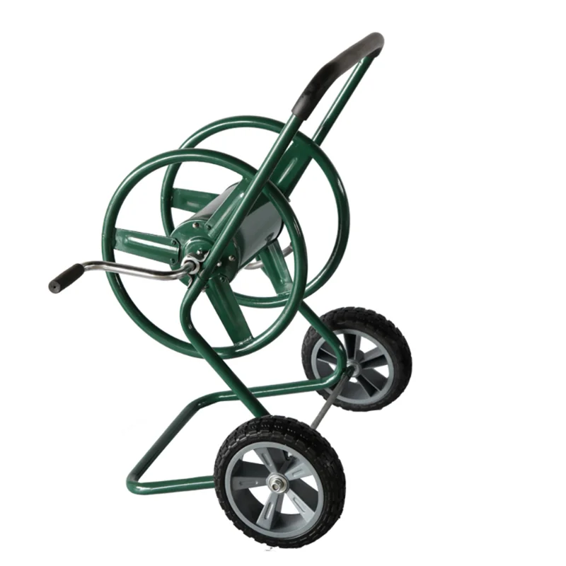Wholesale Stainless Steel Water Hose Reel With 4 Wheel Cart 1/2