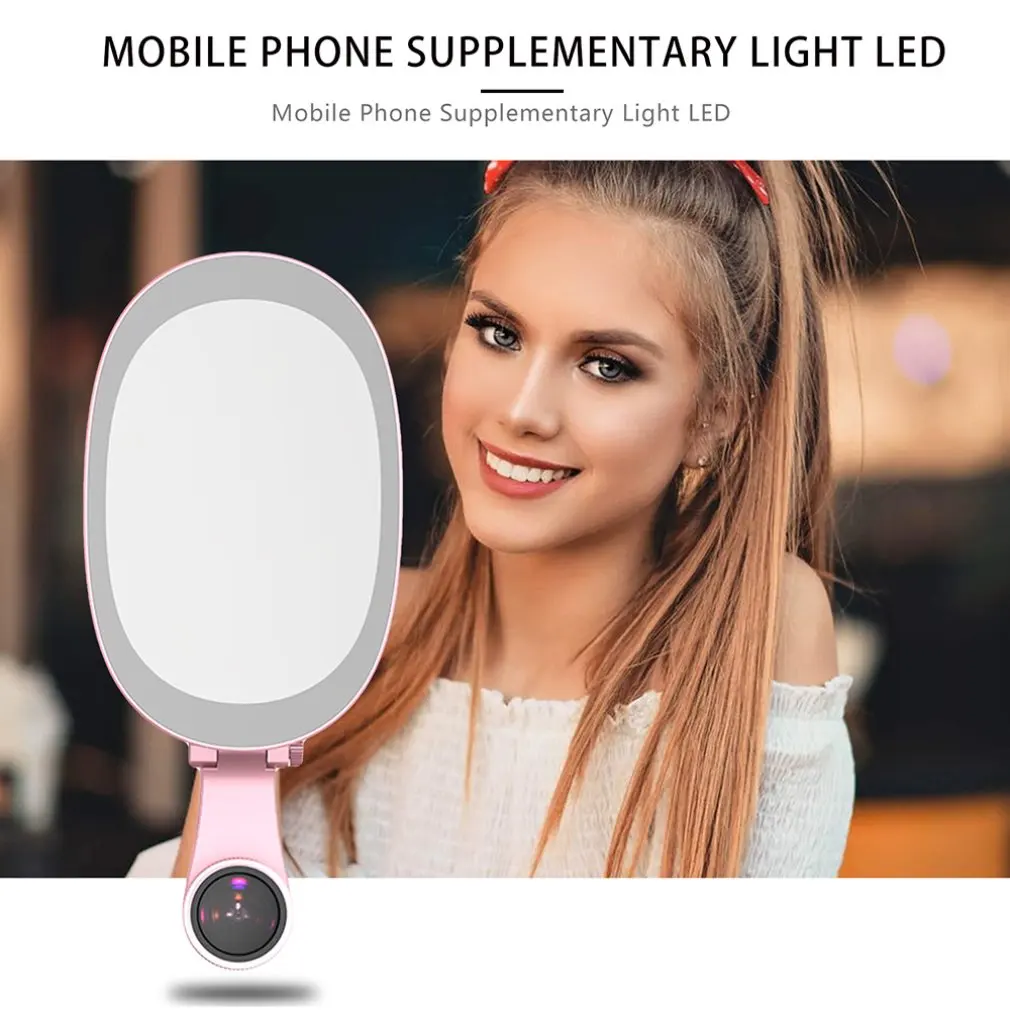 Свет мобильного телефона дополнительный Led Live beauty Автоспуск макияж дополнительный Широкоугольный макро объектив свет для селфи лампа