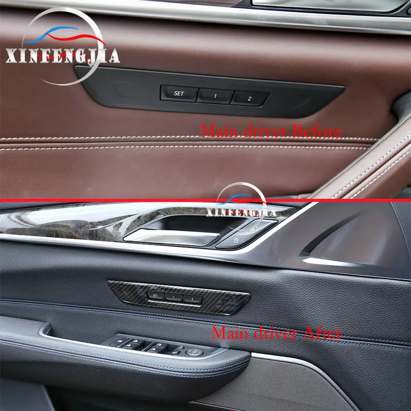 Для BMW 5 Series 6GT G32 G30 17 19 цветная панель из углеродного волокна с кнопкой