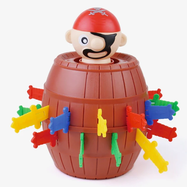 Hot Sale Funny Novelty Kids Children Lucky Game Gadget Jokes Tricky Pirate Barrel Game Pirate Bucket Kiddie Toy 3