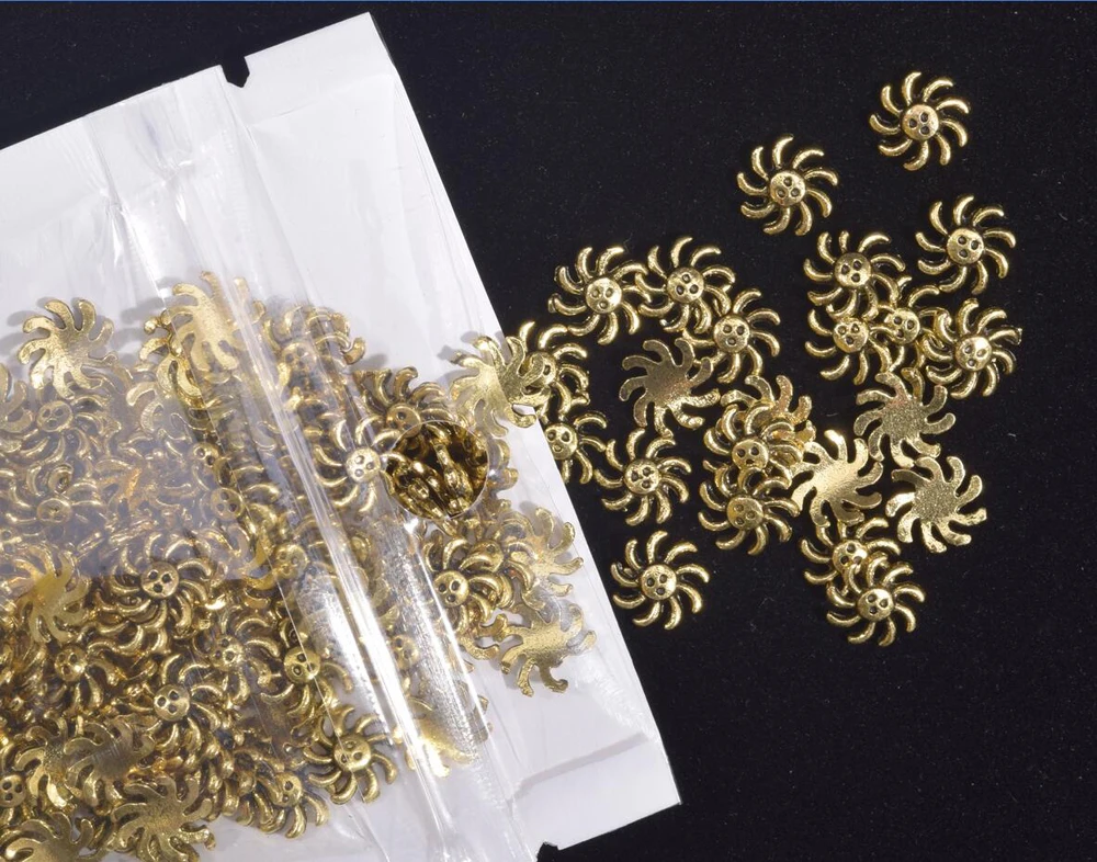 354-50pcs 50 шт 8 стилей Античная бронзовая медовая пчела амулеты для ногтей Декор пчела амулет для ногтей гель для ногтей почта лак дизайн/ювелирные изделия поделки амулеты, JH-44 - Цвет: 354-50pcs