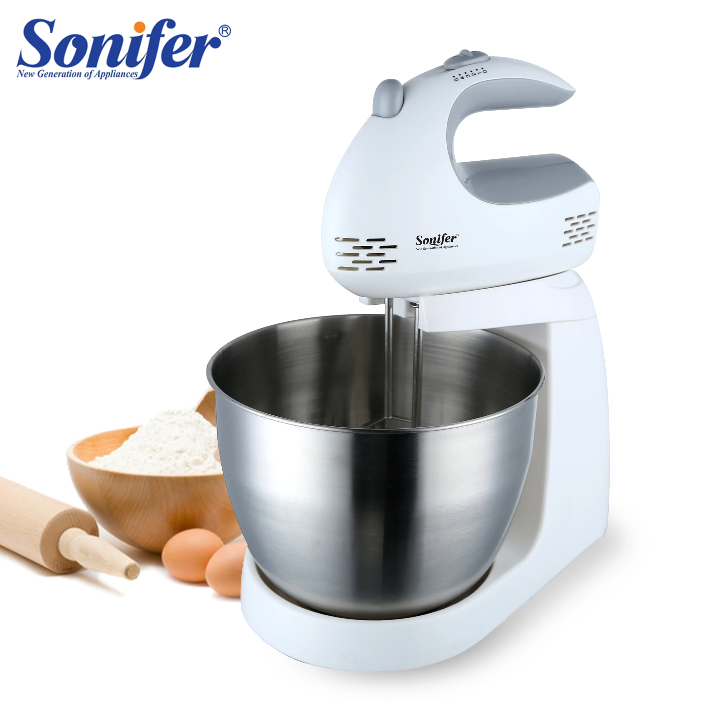 200W Multifunction Table Electric Food Mixers Dough Mixer Egg Beater