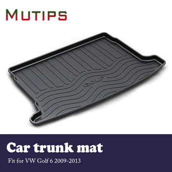 

Mutips 1Set Car Cargo rear trunk mat For VW Golf 6 2009 2010 2012 2013 Boot Liner Tray Waterproof carpet Anti-slip mat Styling
