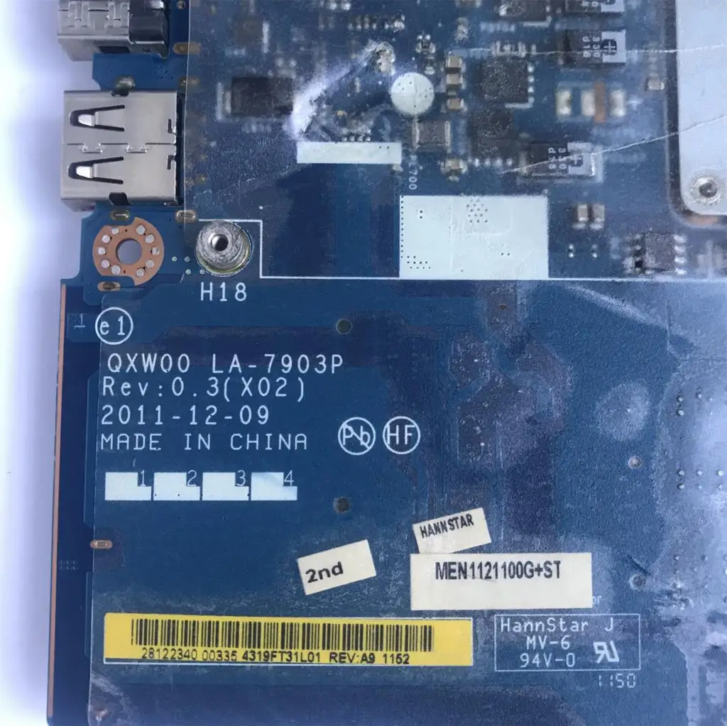 para Dell Latitude Laptop Motherboard Qxw00 La7903p Ddr3 Mainboard 100% Totalmente Testado ok Cn0yndd3 Yndd3 Cn-0xpdm5 E5430 Xpdm5 Placa-mãe para notebook - Imagem 3